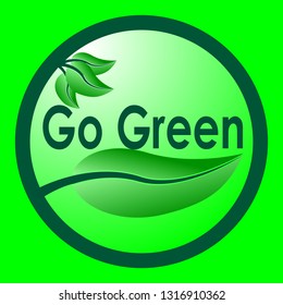 vector go green logo