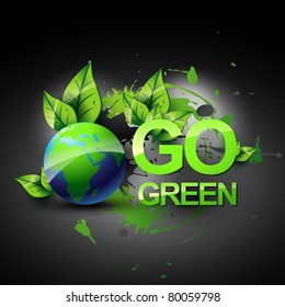 vector go green symbol design