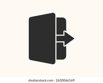 vetor ir fora ícone mostrando uma pessoa andando ao ar livre ou saindo de uma porta. Ideal para temas de bem-estar, atividade ao ar livre ou desintoxicação digital.