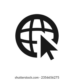 Vector go to web icon vector illustration