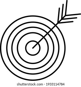 Vector Goal Outline Icon Design
