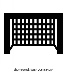 Vector Goal Post Glyph Icon Design
