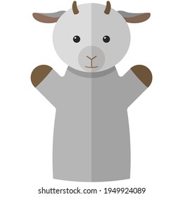 Vector Goat Hand Puppet Doll For Theatre Show