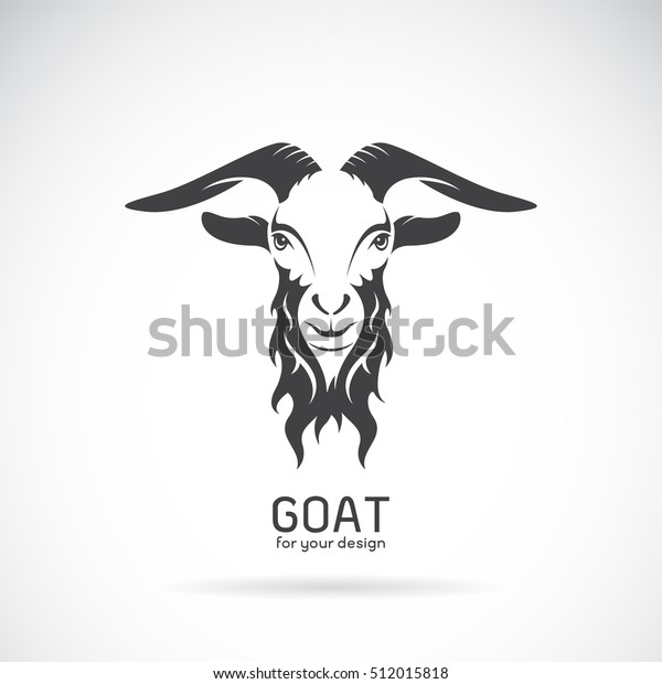 Vector Goat Head Design On White Stock Vector (Royalty Free) 512015818