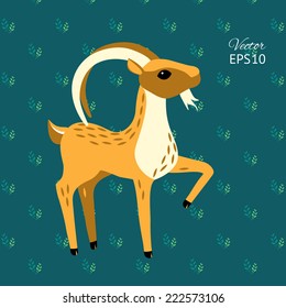 vector goat illustration