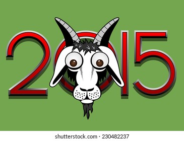 vector goat poster