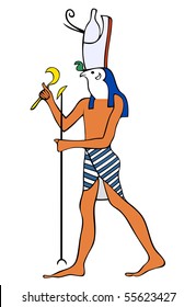 vector - God of Ancient Egypt - Horus - the falcon-headed god