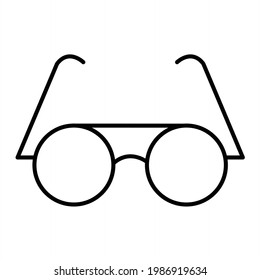Vector Goggles Outline Icon Design
