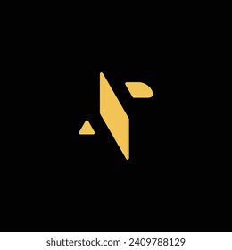 Vector gold ap logo with commercial license for any purpose