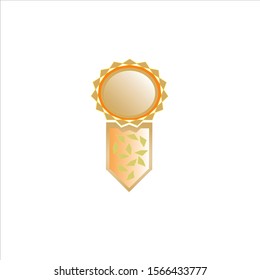Vector gold award medal badge