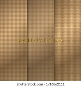 Vector gold background with pattern