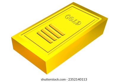 Barra de oro vectorial 3D,Arte de diseño