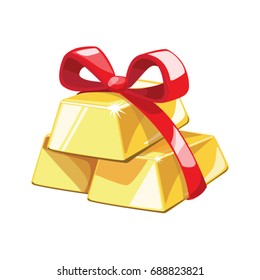 Vector gold bars
