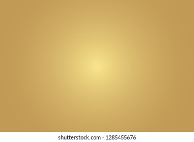 Vector gold blurred gradient style background. Abstract luxury smooth illustration wallpaper
