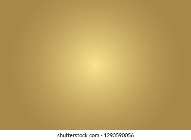 Vector gold blurred gradient style background. Abstract luxury smooth illustration wallpaper