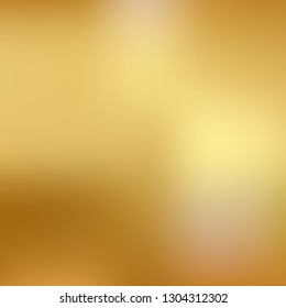 Vector gold blurred gradient style background. Abstract smooth colorful illustration, social media wallpaper.