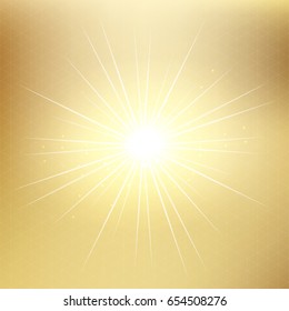 Vector gold blurred gradient style background. triangle pattern abstract smooth illustration, with Sparkling golden light