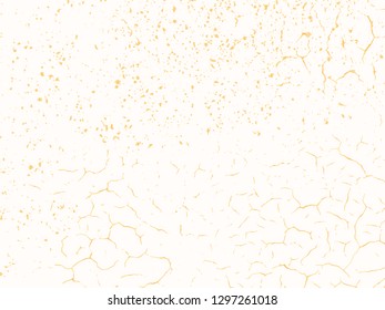 Vector gold chic texture. Patina scratch golden distress grunge background. Gold distressed effect.