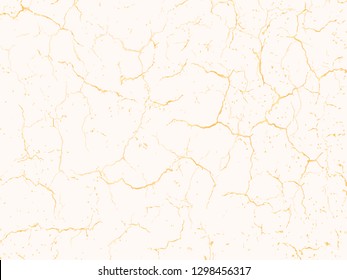 Vector gold chic texture. Patina scratch golden distress grunge background. Gold distressed effect.