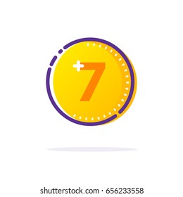 Vector Gold Coin Icon.