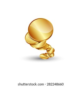 vector gold coins