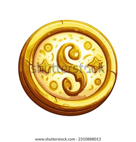 Vector gold coins isolated on white background. Eps10 vector illustration.