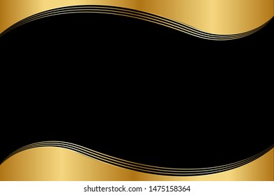 vector gold color banner, Back backgruond.