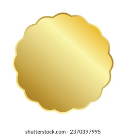 Cintas en blanco de color oro vectorial en etiquetas de plantilla vectorial de estilo plano para nuevas etiquetas de productos de la tienda de llegada nueva etiqueta.
