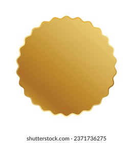 Vector gold color blank ribbons in flat style vector template stickers for new arrival shop product tags new label.
