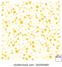 Vector gold confetti background for luxury greeting rich card. Confetti celebration, Falling golden abstract decoration for party, birthday celebrate, anniversary or event, festive. Festival decor.