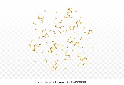 Vector de oro confeti png. Explosión de un petardo con confeti. Confeti, serpentina, oropel PNG. Cumpleaños, Navidades.