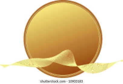 Vector Gold Disk