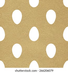 Vector gold easter eggs pattern dark black eggs on gold background