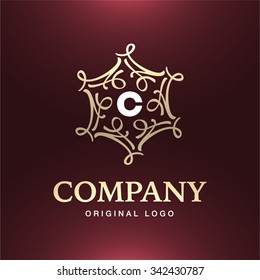 vector gold elegance calligraphic stylish letterhead flourishes pattern deal monogram seal straight classical king majestic abstraction boundary red treasure fashionable mark rich fancy ornate gold be