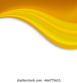 vector gold fabric silk wave background 