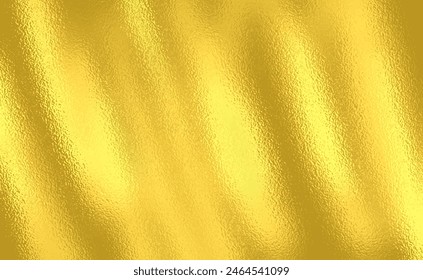 Vector gold foil texture background. Abstract gradient bright and shiny light reflection rough texture surface. Vector illustration for background, backdrop, web, wallpaper, print and design artwork.