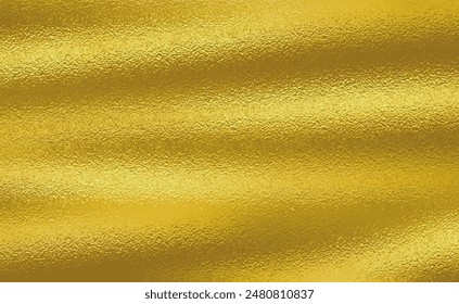 Vector gold foil texture background. Abstract gradient bright and shiny light reflection rough texture surface. Vector illustration for background, backdrop, web, wallpaper, print and design artwork.