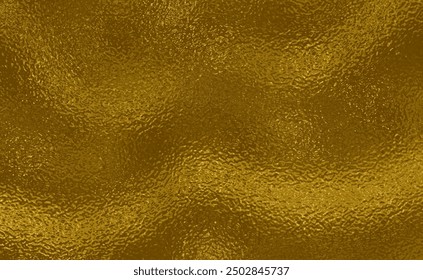 Vector gold foil texture background. Abstract gradient bright and shiny light reflection rough texture surface. Vector illustration for background, backdrop, web, wallpaper, print and design artwork.