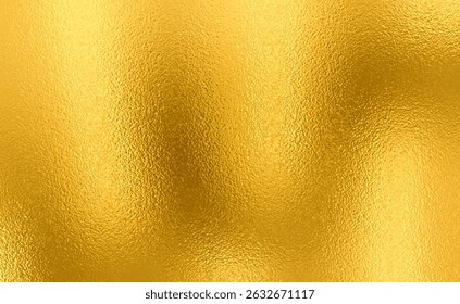 Vector gold foil texture background. Abstract gradient bright and shiny light reflection rough texture surface. Vector illustration for background, backdrop, web, wallpaper, print and design artwork.