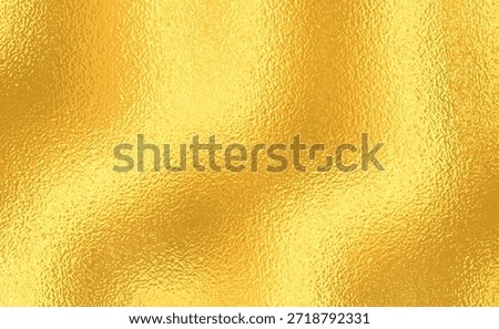 Vector gold foil texture background. Abstract gradient bright and shiny light reflection rough texture surface. Vector illustration for background, backdrop, web, wallpaper, print and design artwork.