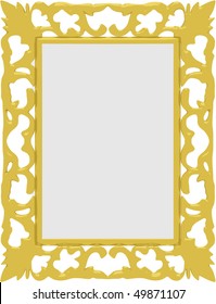 Vector gold frame