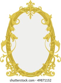 Vector gold frame
