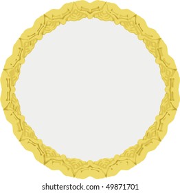 Vector gold frame