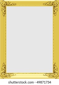 Vector gold frame