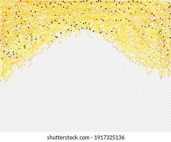 Vector gold glitter background, abstract. Vector illustration.