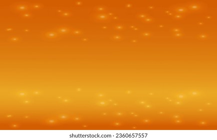 Vector Gold glitter border with sparkles. Deep Blue Background with magic dust glows. Light effect. Border for stories, cover. Background, wallpaper, web design. Story banner template, poster.