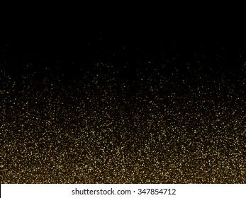 Vector gold glitter dust texture. Twinkling glitter. 