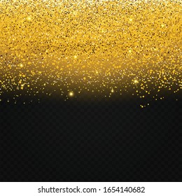 Vector gold glitter light background texture for premium design