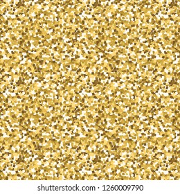 Vector gold glitter pattern. Glittery background texture. Sparkle glittery background for luxury gift card. Sparkle golden texture.