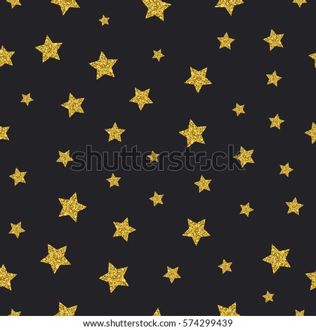 Similar – Image, Stock Photo Golden star with glitter on blue background. Christmas decoration.